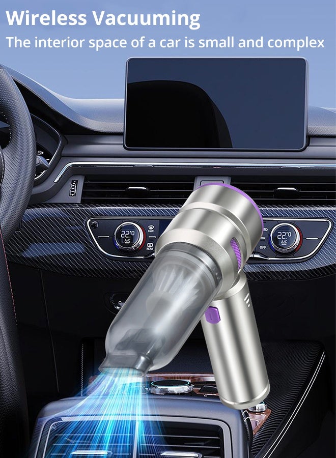 SUPER 5 Car Vacuum Portable Cordless 20000PA High Power 4-in-1 Compressed Air Duster & Air Blower & Pump Hand Held Vacuum with Brushless Motor for Car, Home, Office,Camping Ideal Gifts for Men & Women - Image 2